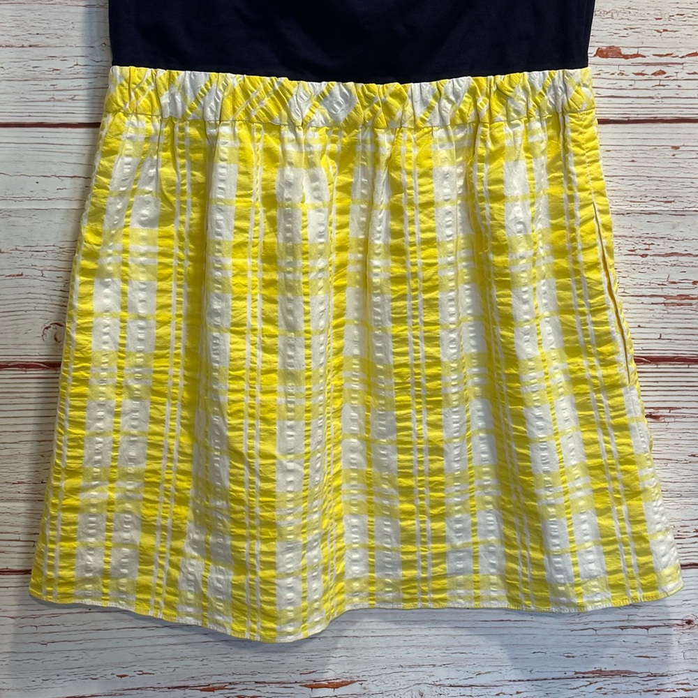 NWT Lilly Pulitzer Esmeralda Dress in Starfruit Yellow Sucker For Plaid Sz L - Picture 11 of 16